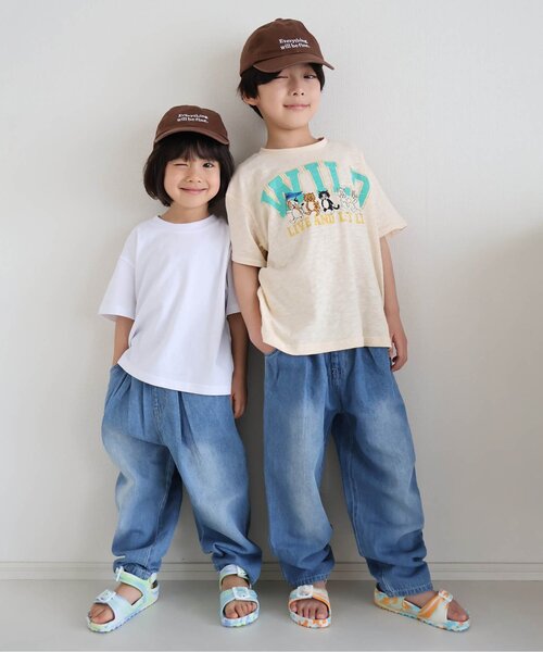 BREEZE(ブリーズ)の「【リンク】BREEZY CATS イラスト半袖Tシャツ(Tシャツ/カットソー・キッズ・キナリ/グレー/ターコイズブルー/レッド・80/90/100/110/120/130/140)」の7枚目の写真