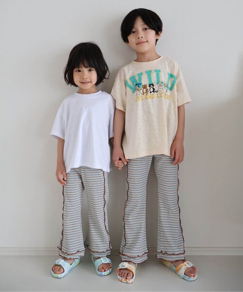 BREEZE(ブリーズ)の「【リンク】BREEZY CATS イラスト半袖Tシャツ(Tシャツ/カットソー・キッズ・キナリ/グレー/ターコイズブルー/レッド・80/90/100/110/120/130/140)」の8枚目の写真
