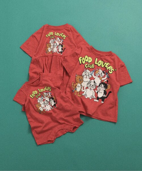 BREEZE(ブリーズ)の「【リンク】BREEZY CATS イラスト半袖Tシャツ(Tシャツ/カットソー・キッズ・キナリ/グレー/ターコイズブルー/レッド・80/90/100/110/120/130/140)」の11枚目の写真