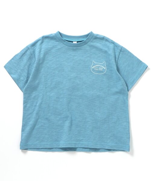 BREEZE(ブリーズ)の「【リンク】BREEZY CATS イラスト半袖Tシャツ(Tシャツ/カットソー・キッズ・キナリ/グレー/ターコイズブルー/レッド・80/90/100/110/120/130/140)」の18枚目の写真