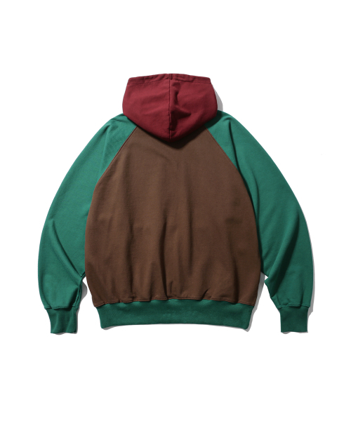 ANGLAN(アングラン)の「Color Block Hoodie - Brown(パーカー・メンズ・その他・1/2)」の2枚目の写真