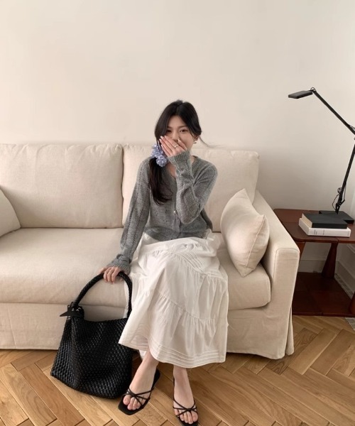 Ritzy(リッツィー)の「ショート丈 軽量 カーディガン(カーディガン/ボレロ・レディース・ホワイト/ブルー/グレー・FREE)」の12枚目の写真