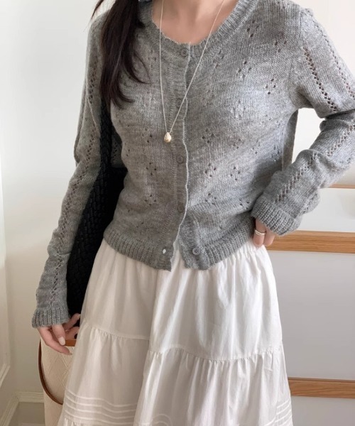 Ritzy(リッツィー)の「ショート丈 軽量 カーディガン(カーディガン/ボレロ・レディース・ホワイト/ブルー/グレー・FREE)」の14枚目の写真