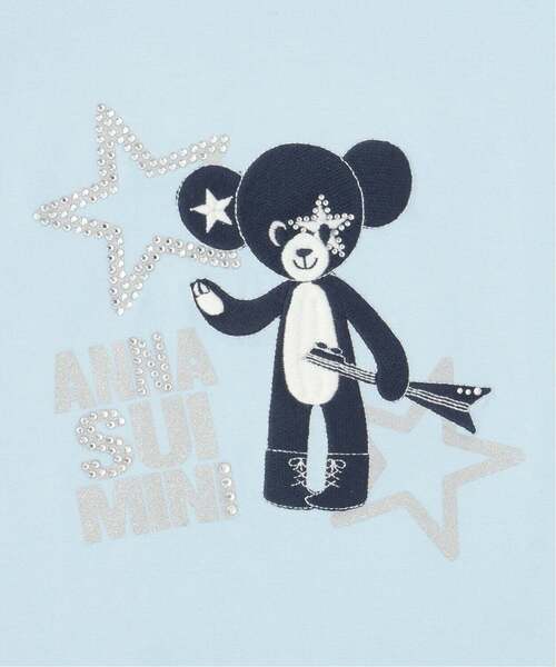 ANNA SUI mini(アナスイ・ミニ)の「STAR TEDDY BEAR★Tシャツ【接触冷感・UVカット】(Tシャツ/カットソー・キッズ・ラベンダー/ライトブルー・140cm/150cm/130cm)」の5枚目の写真