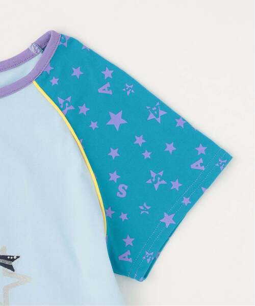 ANNA SUI mini(アナスイ・ミニ)の「STAR TEDDY BEAR★Tシャツ【接触冷感・UVカット】(Tシャツ/カットソー・キッズ・ラベンダー/ライトブルー・140cm/150cm/130cm)」の7枚目の写真