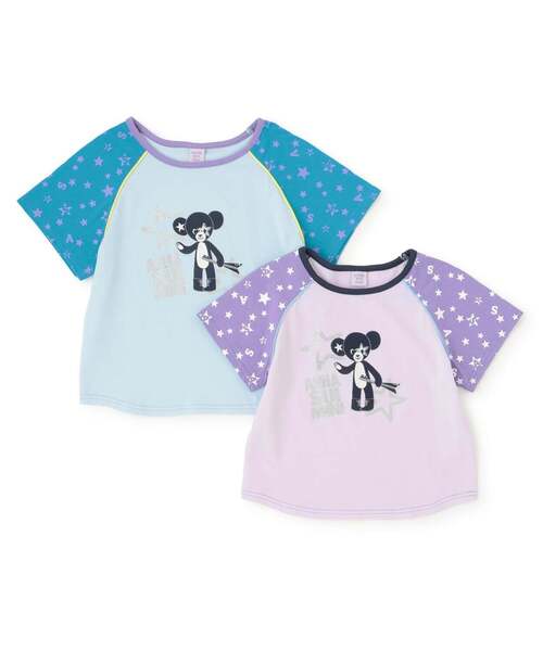 ANNA SUI mini(アナスイ・ミニ)の「STAR TEDDY BEAR★Tシャツ【接触冷感・UVカット】(Tシャツ/カットソー・キッズ・ラベンダー/ライトブルー・140cm/150cm/130cm)」の10枚目の写真