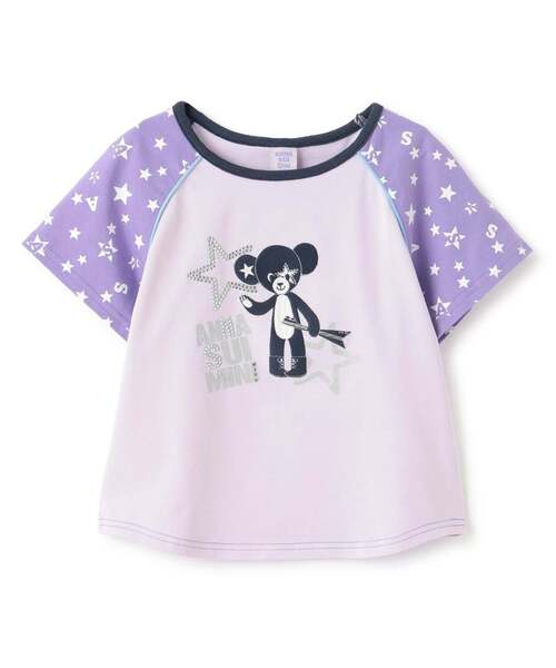 ANNA SUI mini(アナスイ・ミニ)の「STAR TEDDY BEAR★Tシャツ【接触冷感・UVカット】(Tシャツ/カットソー・キッズ・ラベンダー/ライトブルー・140cm/150cm/130cm)」の14枚目の写真