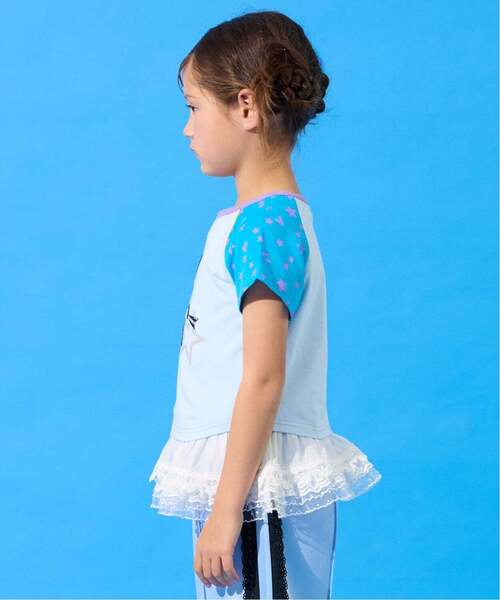 ANNA SUI mini(アナスイ・ミニ)の「STAR TEDDY BEAR★Tシャツ【接触冷感・UVカット】(Tシャツ/カットソー・キッズ・ラベンダー/ライトブルー・140cm/150cm/130cm)」の15枚目の写真
