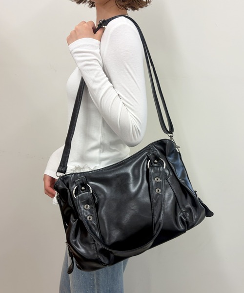 frunco(フランコ)の「【ZOZOTOWN限定】ショルダー付きレザーバック(ショルダーバッグ・レディース・レッド/ブラウン/ダークブラウン/ブラック・FREE)」の22枚目の写真
