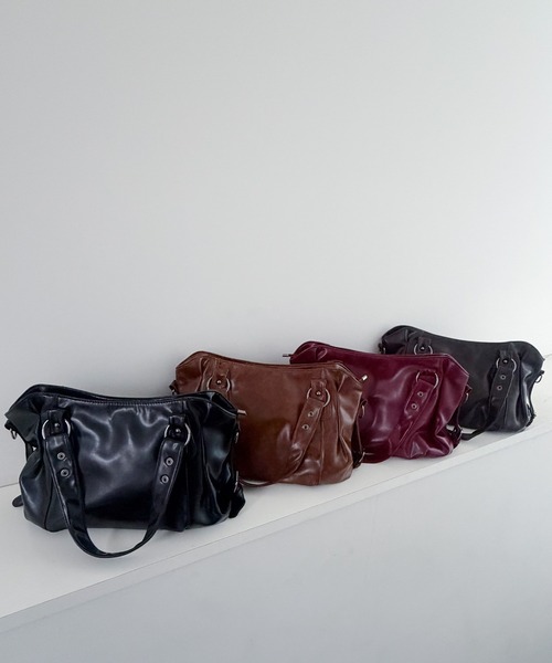 frunco(フランコ)の「【ZOZOTOWN限定】ショルダー付きレザーバック(ショルダーバッグ・レディース・レッド/ブラウン/ダークブラウン/ブラック・FREE)」の9枚目の写真