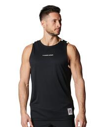 BLACK LABEL〕QUICK DRY BACK PRINT TANK TOP：速乾 バックプリント