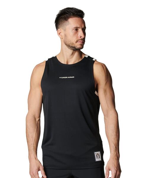 UNDER ARMOUR(アンダーアーマー)の「UAテック ストリートクエスト タンク(バスケットボール/メンズ)(タンクトップ・メンズ・ブラック・L/3XL/2XL/S/M/XL)」の1枚目の写真