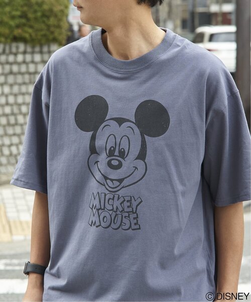 MICKEY MOUSE(ミッキーマウス)の「Mickey Mouse ミッキーマウス USED風フェイスプリントTシャツ(Tシャツ/カットソー・メンズ・ブラック/アイボリー/イエロー/ダークブルー・M/L/LL)」の14枚目の写真