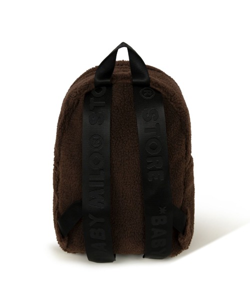 A BATHING APE（アベイシングエイプ）の「BABY MILO MINI FAUX FUR BACKPACK（バックパック/リュック・メンズ・ブラウン・FREE）」の3枚目の写真