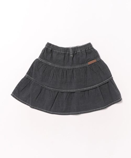 HAKKA KIDS（ハッカキッズ）の「ストレッチデニムスカート（デニムスカート・キッズ・ブラック/ネイビー・120cm/130cm/100cm/110cm）」の3枚目の写真