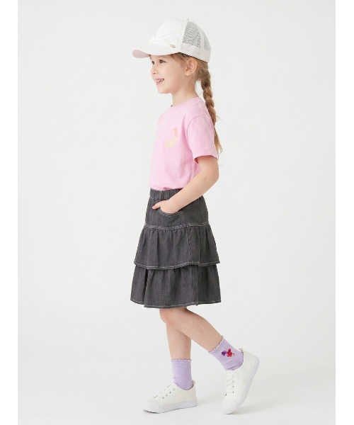 HAKKA KIDS（ハッカキッズ）の「ストレッチデニムスカート（デニムスカート・キッズ・ブラック/ネイビー・120cm/130cm/100cm/110cm）」の9枚目の写真