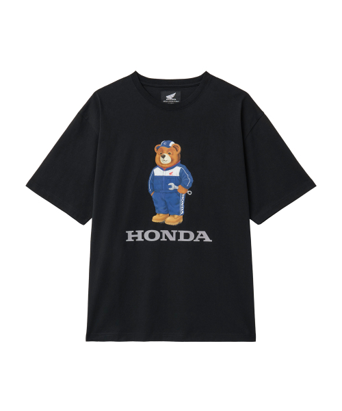 PHYPS MOTORCYCLE(フィップスモーターサイクル)の「Mechanic Bear Short Sleeve Black(Tシャツ/カットソー・レディース・その他・SMALL/MEDIUM/LARGE/X-LARGE)」の1枚目の写真