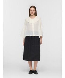 mizuiro ind カラミチェックタックコクーンスカート