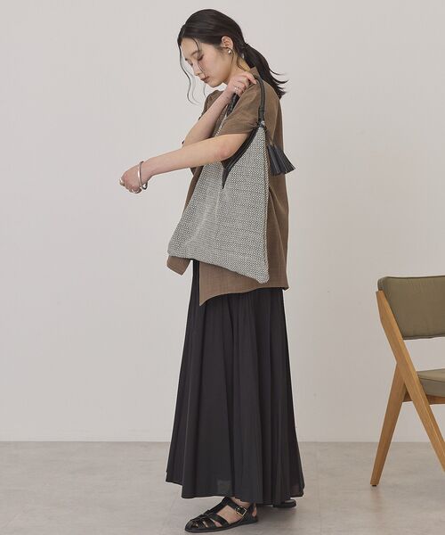 AMERICAN HOLIC(アメリカンホリック)の「【選べる丈】プリーツスカート(スカート・レディース・ベージュ/オフホワイト/ブラック/ライトピンク・M/L)」の21枚目の写真