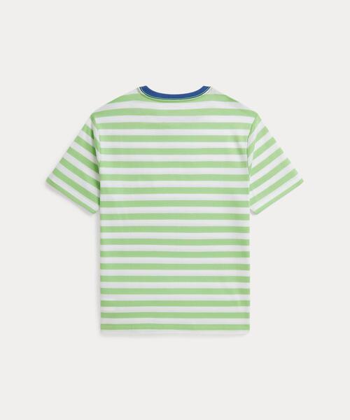 POLO RALPH LAUREN CHILDRENSWEAR(ポロ ラルフ ローレン チルドレンズウェア)の「ストライプド コットン ジャージー ポケット Tシャツ(Tシャツ/カットソー・キッズ・グリーン・L/M/S/XL)」の3枚目の写真
