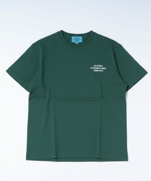 WESTERN HYDRODYNAMIC RESEARCH(ウェスタンハイドロダイナミックリサーチ)の「【Western Hydrodynamic Research/ウェスタン ハイドロダイナミック リサーチ】WORKER JTEE バックプリント ブランドロゴ(Tシャツ/カットソー・メンズ・ネイビー/グリーン/ホワイト/ブラック・LARGE/MEDIUM)」の3枚目の写真