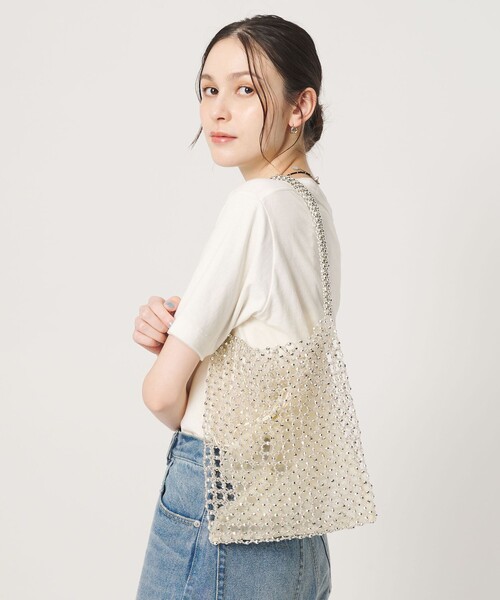 The Bagmati(ザバグマティ)の「<The Bagmati>グラスビーズ バッグ(ショルダーバッグ・レディース・ゴールド/ロイヤルブルー・FREE)」の5枚目の写真