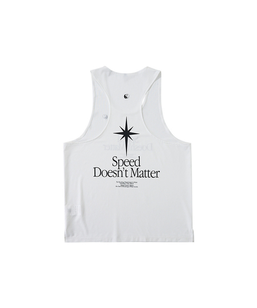 BUTTON SEOUL(ボタンソウル)の「スピードライトウェイトテックスリーブレス (3カラー)(Tシャツ/カットソー・メンズ・ホワイト/ダークグレー/ブラック・SMALL/MEDIUM/LARGE/X-LARGE)」の1枚目の写真
