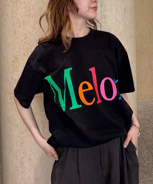 byeA.（バイエー）の「【byeA./バイエー】Melon TEE/ロゴTシャツ（Tシャツ/カットソー・レディース・ブラック/ホワイト・フリー）」の5枚目の写真