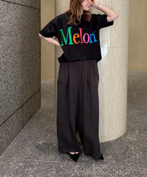byeA.（バイエー）の「【byeA./バイエー】Melon TEE/ロゴTシャツ（Tシャツ/カットソー・レディース・ブラック/ホワイト・フリー）」の16枚目の写真
