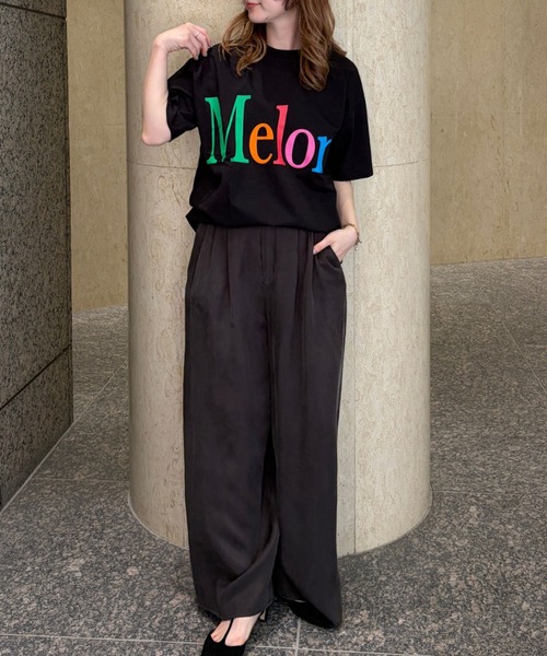 byeA.（バイエー）の「【byeA./バイエー】Melon TEE/ロゴTシャツ（Tシャツ/カットソー・レディース・ブラック/ホワイト・フリー）」の17枚目の写真
