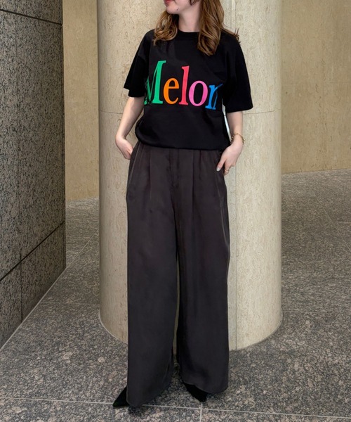 byeA.（バイエー）の「【byeA./バイエー】Melon TEE/ロゴTシャツ（Tシャツ/カットソー・レディース・ブラック/ホワイト・フリー）」の18枚目の写真