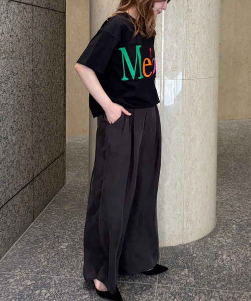 byeA.（バイエー）の「【byeA./バイエー】Melon TEE/ロゴTシャツ（Tシャツ/カットソー・レディース・ブラック/ホワイト・フリー）」の19枚目の写真