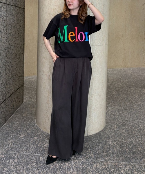 byeA.（バイエー）の「【byeA./バイエー】Melon TEE/ロゴTシャツ（Tシャツ/カットソー・レディース・ブラック/ホワイト・フリー）」の20枚目の写真
