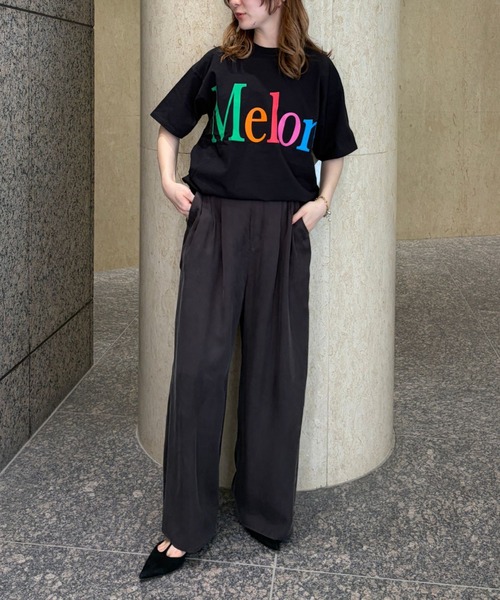 byeA.（バイエー）の「【byeA./バイエー】Melon TEE/ロゴTシャツ（Tシャツ/カットソー・レディース・ブラック/ホワイト・フリー）」の21枚目の写真