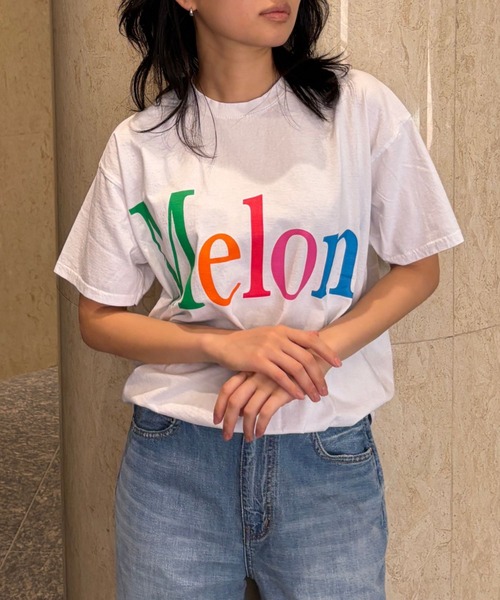 byeA.（バイエー）の「【byeA./バイエー】Melon TEE/ロゴTシャツ（Tシャツ/カットソー・レディース・ブラック/ホワイト・フリー）」の12枚目の写真