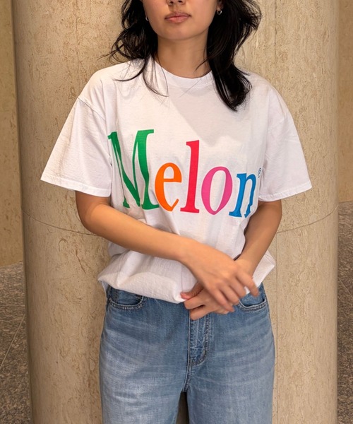 byeA.（バイエー）の「【byeA./バイエー】Melon TEE/ロゴTシャツ（Tシャツ/カットソー・レディース・ブラック/ホワイト・フリー）」の13枚目の写真