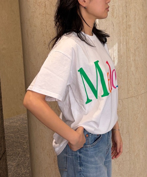 byeA.（バイエー）の「【byeA./バイエー】Melon TEE/ロゴTシャツ（Tシャツ/カットソー・レディース・ブラック/ホワイト・フリー）」の14枚目の写真