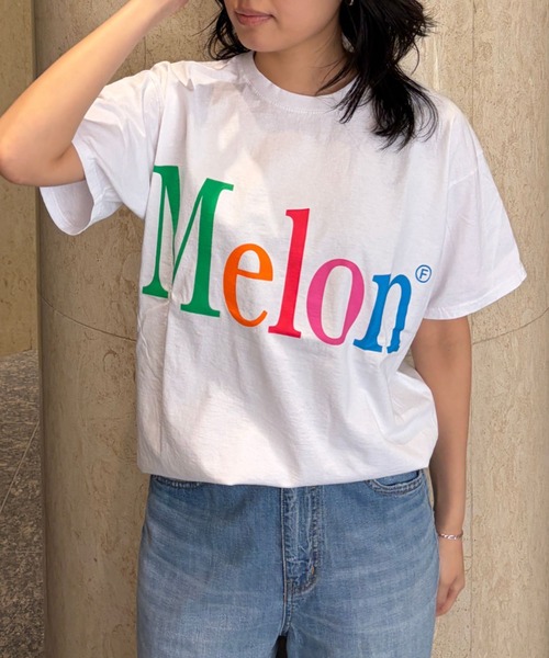 byeA.（バイエー）の「【byeA./バイエー】Melon TEE/ロゴTシャツ（Tシャツ/カットソー・レディース・ブラック/ホワイト・フリー）」の10枚目の写真