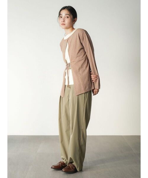 FIKA.(フィーカ)の「Back conscious border Tee(Tシャツ/カットソー・レディース・ブラック/オレンジ/ライトグレー・FREE)」の20枚目の写真