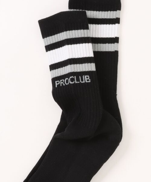 PRO CLUB (プロクラブ)の「プロクラブ ライン ソックス(ソックス/靴下・メンズ・ブラック/ホワイト系その他3/ホワイト系その他/ホワイト系その他2/ホワイト系その他4・MEDIUM/LARGE)」の6枚目の写真