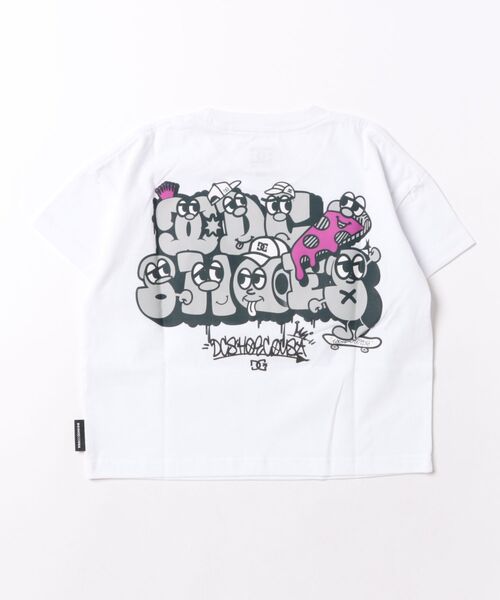 DC(ディーシー)の「DC/ディーシー 半袖 Tシャツ キッズ 26 KD SK CREW YST262508(Tシャツ/カットソー・キッズ・ホワイト/マルチ/ブラック・110cm/120cm/130cm/140cm/150cm/160cm/100cm)」の4枚目の写真