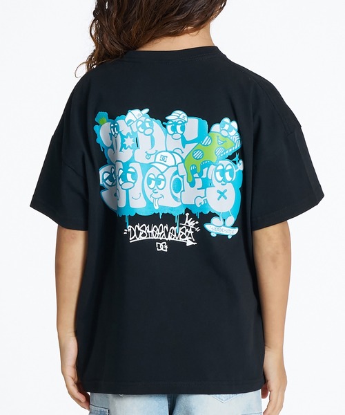 DC(ディーシー)の「DC/ディーシー 半袖 Tシャツ キッズ 26 KD SK CREW YST262508(Tシャツ/カットソー・キッズ・ホワイト/マルチ/ブラック・110cm/120cm/130cm/140cm/150cm/160cm/100cm)」の2枚目の写真