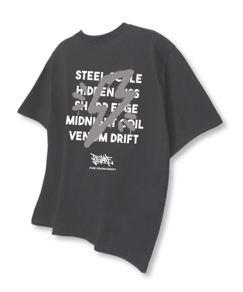 TI.GLAKE（ティーグレイク）の「サンダーリーフ オーバーサイズ 半袖Tシャツ ダークグレー（Tシャツ/カットソー・メンズ・その他・LARGE/X-LARGE/XX-LARGE）」の3枚目の写真
