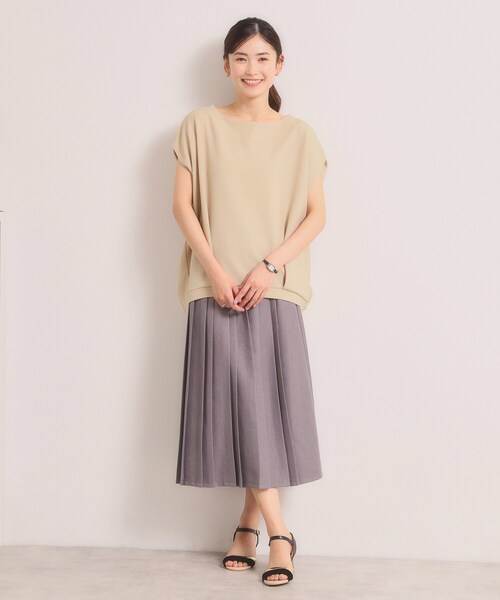 ITS'DEMO（イッツデモ）の「【洗濯機OK】カットカルゼプルオーバー（Tシャツ/カットソー・レディース・ブルー/ライトベージュ/ネイビー/ライトグレー・00）」の10枚目の写真