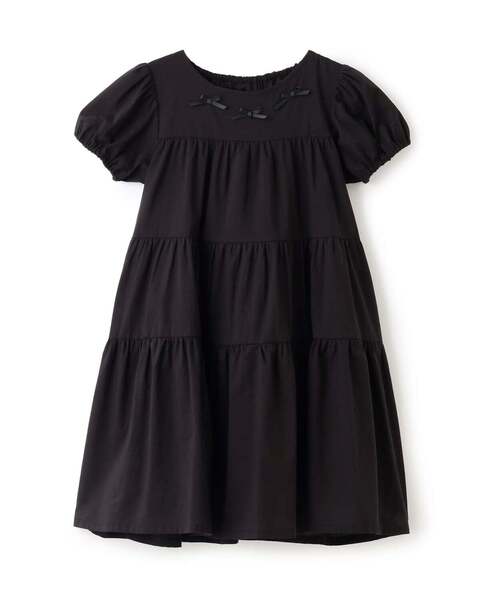 Lycee mine（リセマイン）の「【綿100％】【かるふわ】ティアードワンピース【子供服】【キッズ】【女の子】（ワンピース・キッズ・ブラック/ベビーピンク/アイボリー/ブルー系その他2/ミント/ラベンダー・150cm/120cm/100cm/110cm/140cm/130cm）」の11枚目の写真