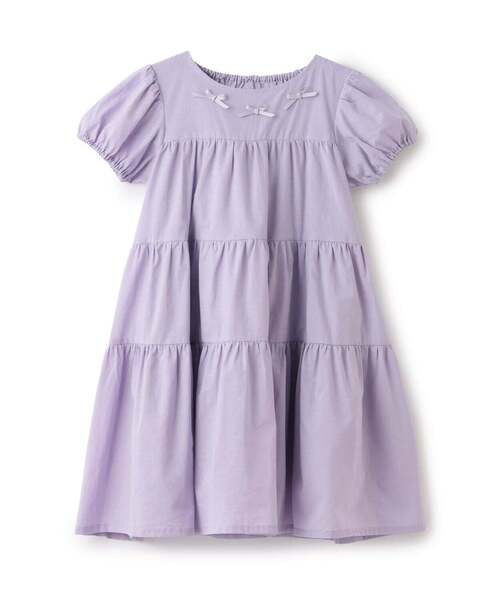 Lycee mine（リセマイン）の「【綿100％】【かるふわ】ティアードワンピース【子供服】【キッズ】【女の子】（ワンピース・キッズ・ブラック/ベビーピンク/アイボリー/ブルー系その他2/ミント/ラベンダー・150cm/120cm/100cm/110cm/140cm/130cm）」の12枚目の写真