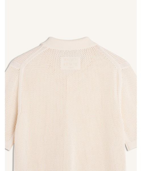 Maison Kitsune(メゾンキツネ)の「OPEN KNIT SHORT SLEEVE CARDIGAN(カーディガン/ボレロ・メンズ・オフホワイト・L/M/S)」の3枚目の写真