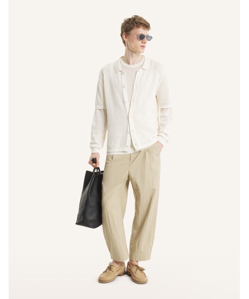 Maison Kitsune(メゾンキツネ)の「OPEN KNIT SHORT SLEEVE CARDIGAN(カーディガン/ボレロ・メンズ・オフホワイト・L/M/S)」の4枚目の写真