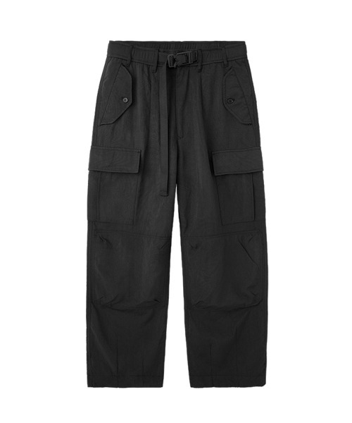 BUTTON SEOUL(ボタンソウル)の「ゴープコア ナイロン ウェビング ベルト付き テック カーゴパンツ (3 COLOR)(その他パンツ・メンズ・カーキ/ブラック/パープル・SMALL/MEDIUM/LARGE/X-LARGE)」の4枚目の写真