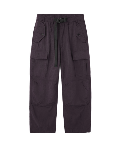 BUTTON SEOUL(ボタンソウル)の「ゴープコア ナイロン ウェビング ベルト付き テック カーゴパンツ (3 COLOR)(その他パンツ・メンズ・カーキ/ブラック/パープル・SMALL/MEDIUM/LARGE/X-LARGE)」の6枚目の写真